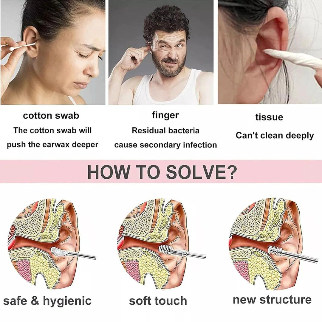 6 in 1 ear wax removal tool set in case